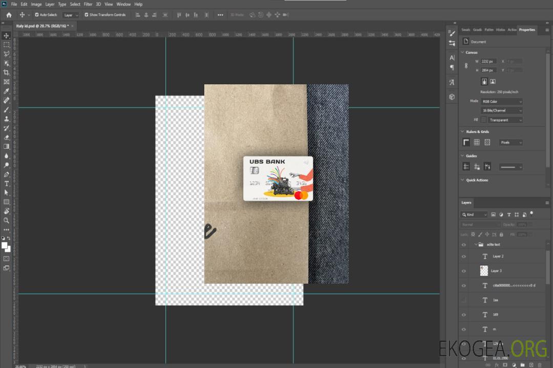 USA UBS Bank mastercard photolook recto template USA UBS Bank mastercard photolook recto template